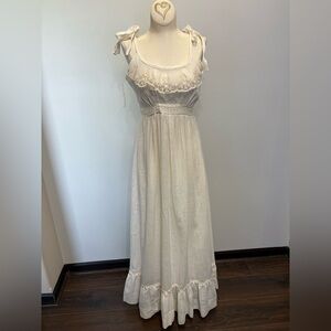 Vintage 70s Gunne Sax by Jessica San Francisco Prairie Cottagecore Dress Size 11